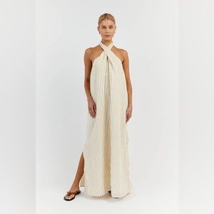 BRAND NEW DISSH STACEY YELLOW STRIPED DRESS